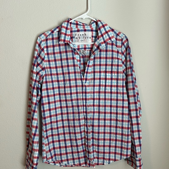 Frank & Eileen Tops - Women’s Frank & Eileen Button Down Barry Shirt Size L Plaid 100% Cotton